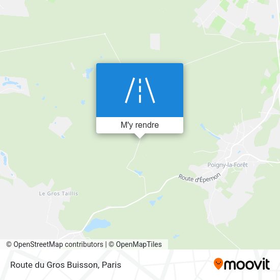Route Du Gros Buisson plan