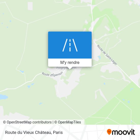 Route du Vieux Château plan