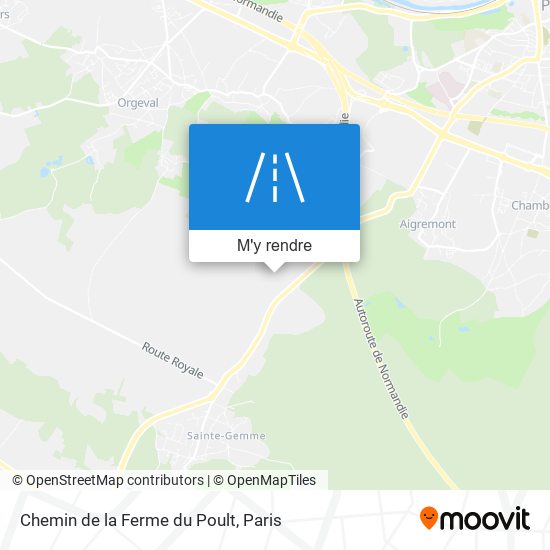 Chemin de la Ferme du Poult plan