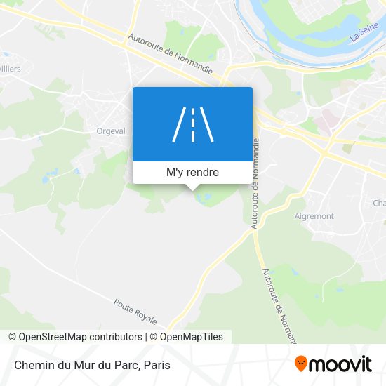 Chemin du Mur du Parc plan