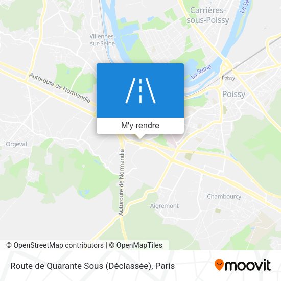 Route de Quarante Sous (Déclassée) plan