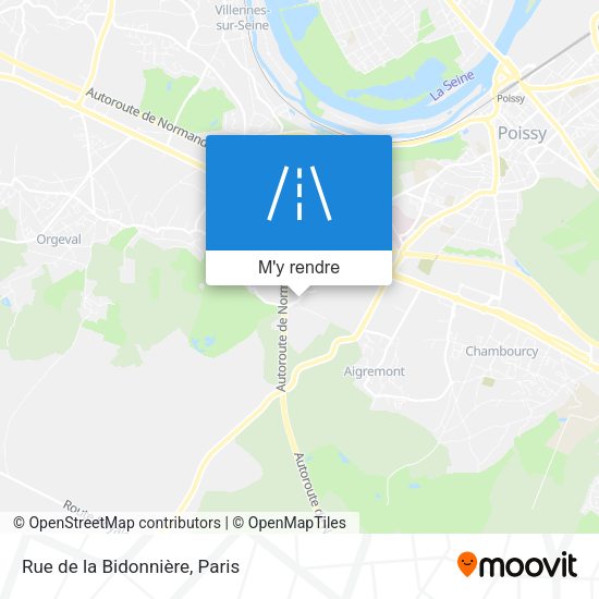 Rue de la Bidonnière plan