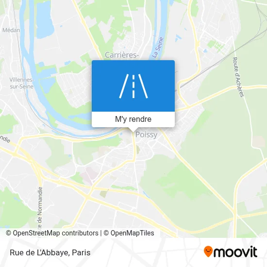 Rue de L'Abbaye plan