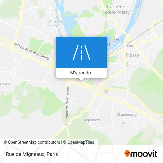 Rue de Migneaux plan