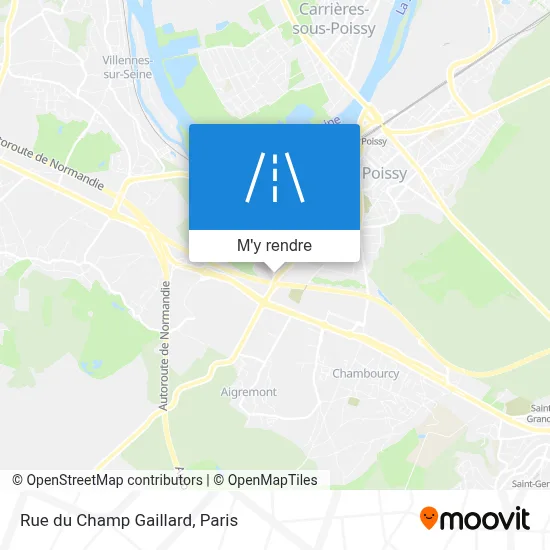 Rue du Champ Gaillard plan
