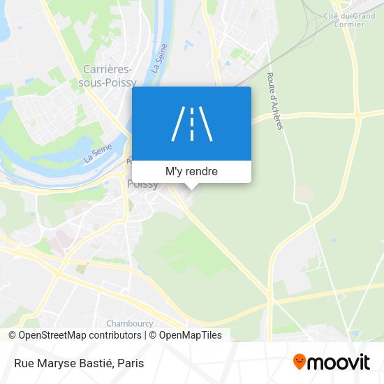 Rue Maryse Bastié plan