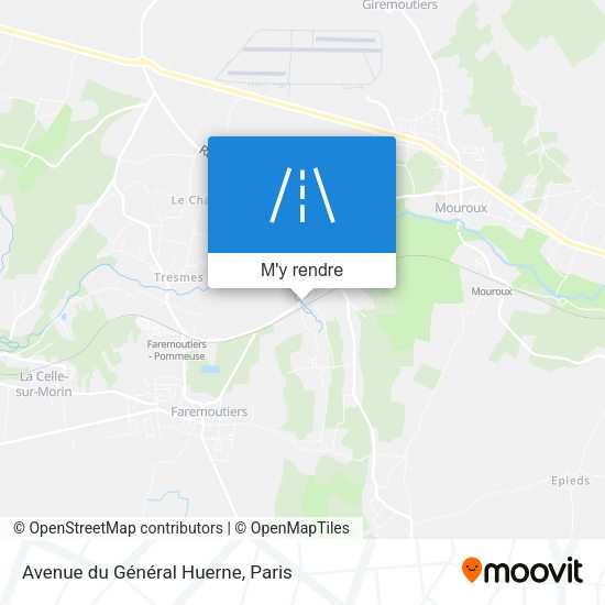 Avenue du Général Huerne plan