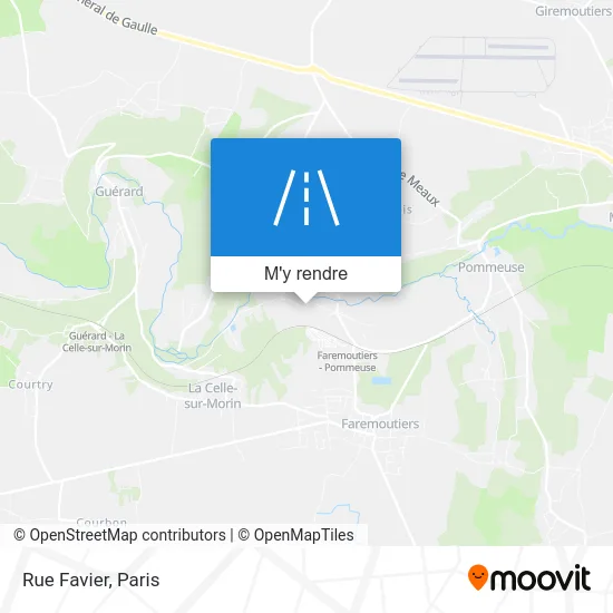 Rue Favier plan