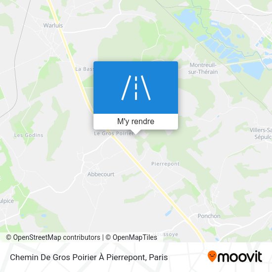 Chemin De Gros Poirier À Pierrepont plan