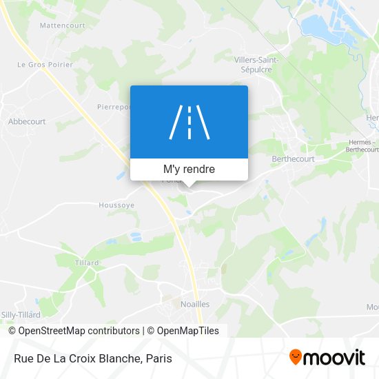 Rue De La Croix Blanche plan