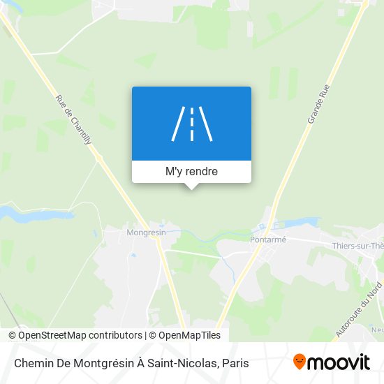 Chemin De Montgrésin À Saint-Nicolas plan