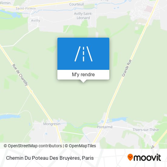 Chemin Du Poteau Des Bruyères plan