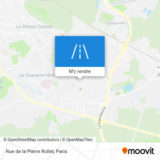 Rue de la Pierre Rollet plan