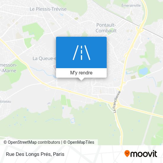 Rue Des Longs Prés plan