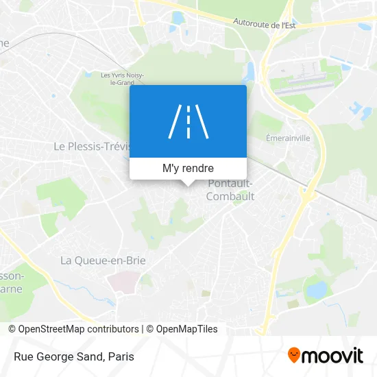 Rue George Sand plan