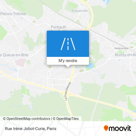 Rue Irène Joliot-Curie plan
