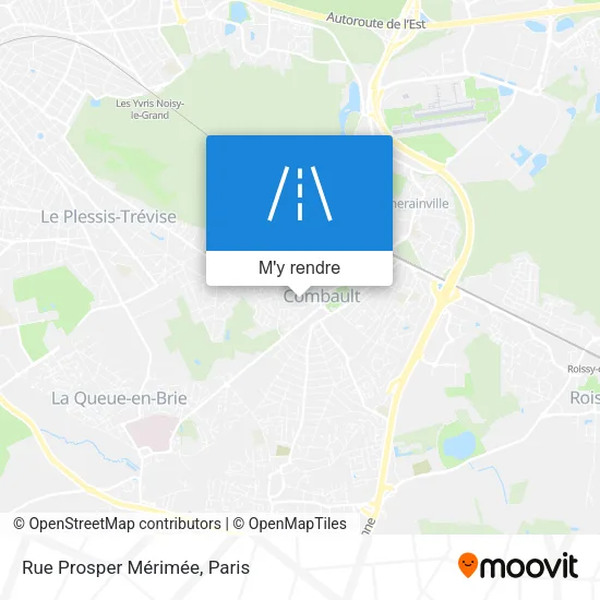 Rue Prosper Mérimée plan