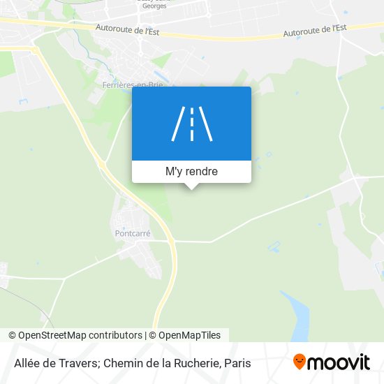 Allée De Travers; Chemin De La Rucherie plan