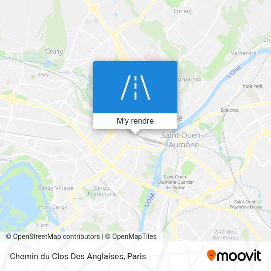 Chemin du Clos Des Anglaises plan