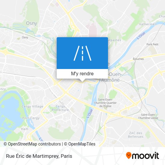 Rue Éric de Martimprey plan