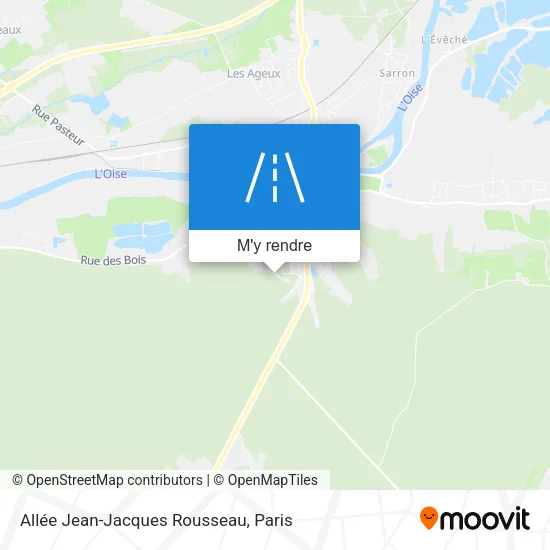 Allée Jean-Jacques Rousseau plan