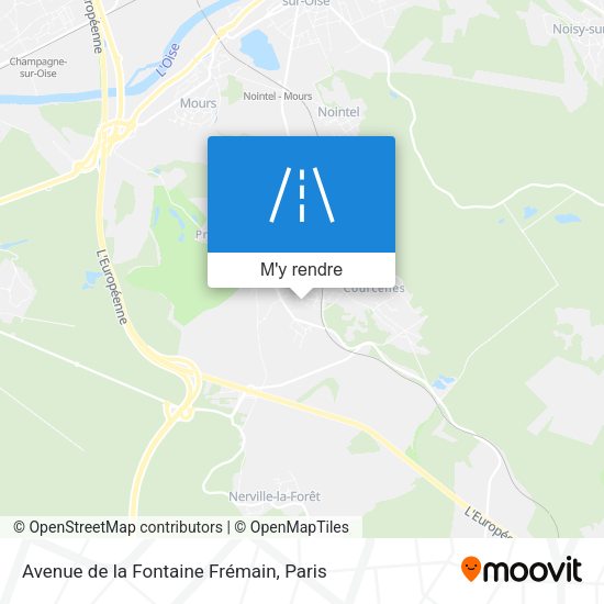 Avenue de la Fontaine Frémain plan