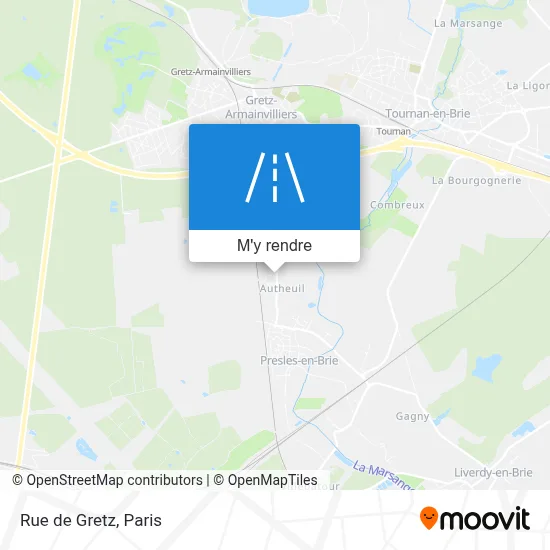 Rue de Gretz plan