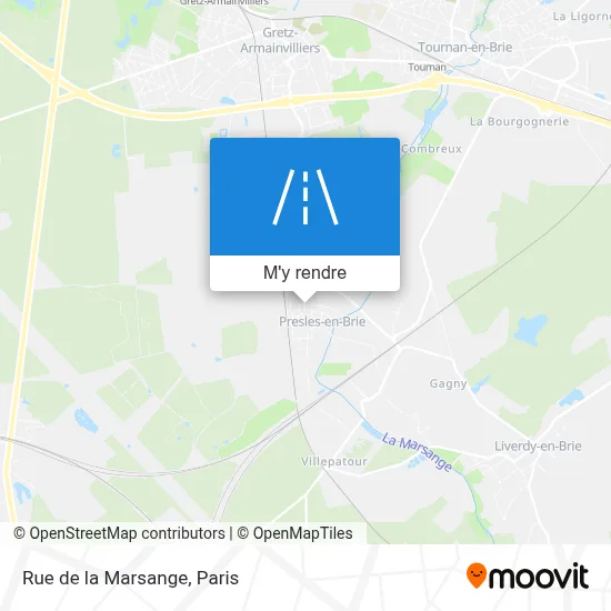 Rue de la Marsange plan