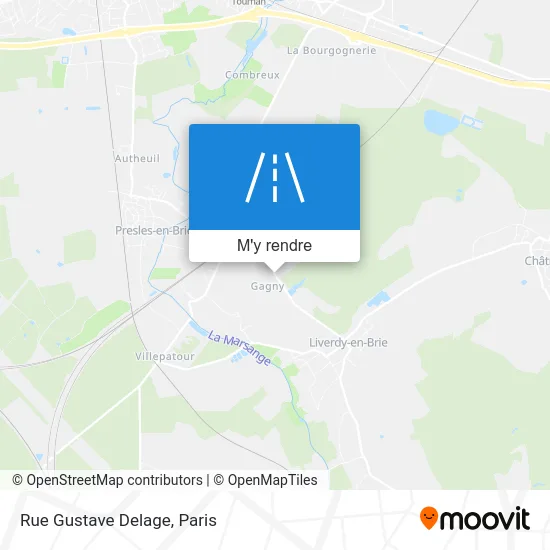 Rue Gustave Delage plan