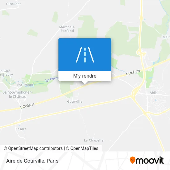 Aire de Gourville plan