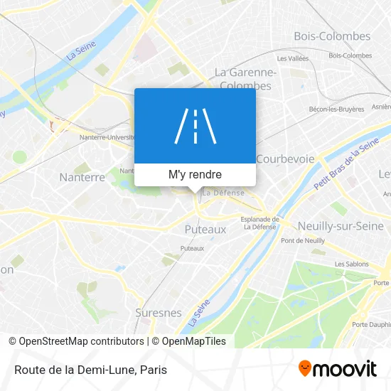 Route de la Demi-Lune plan