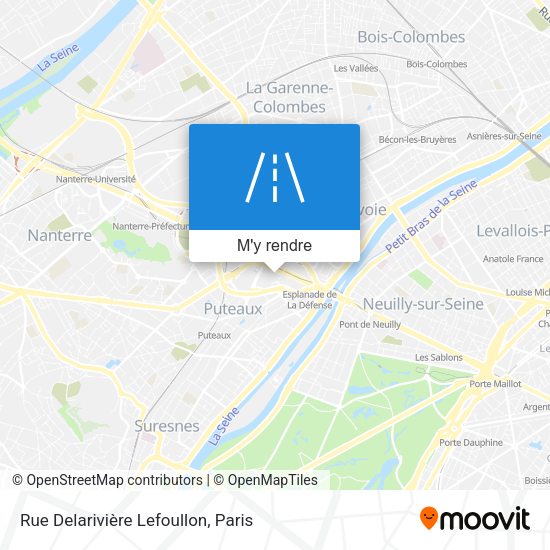 Rue Delarivière Lefoullon plan