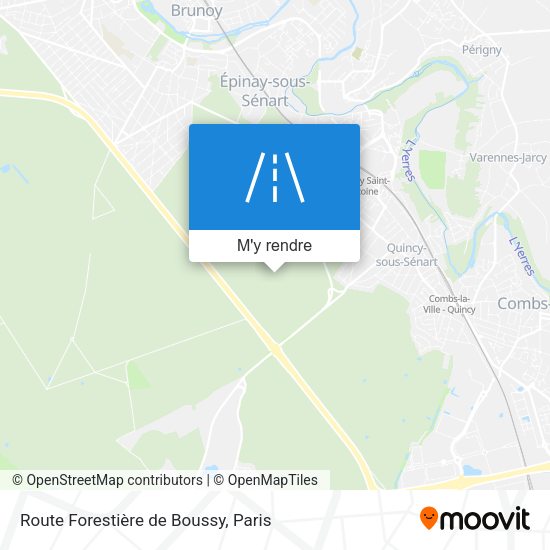 Route Forestière de Boussy plan