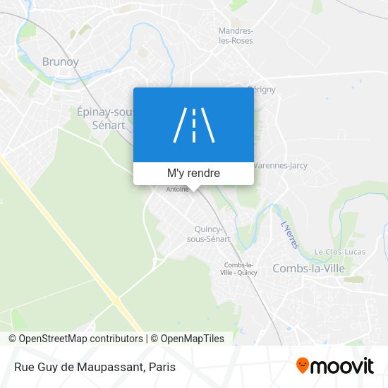 Rue Guy de Maupassant plan