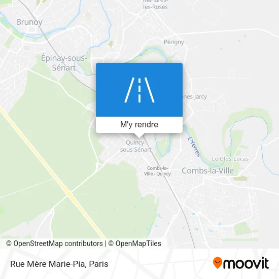 Rue Mère Marie-Pia plan