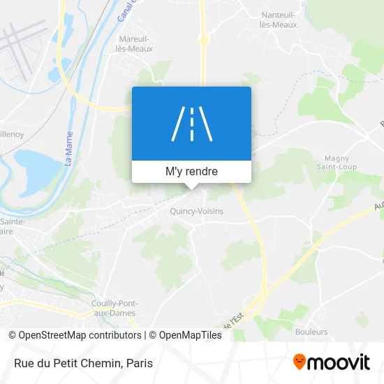 Rue du Petit Chemin plan