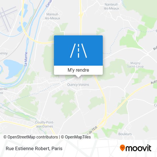 Rue Estienne Robert plan