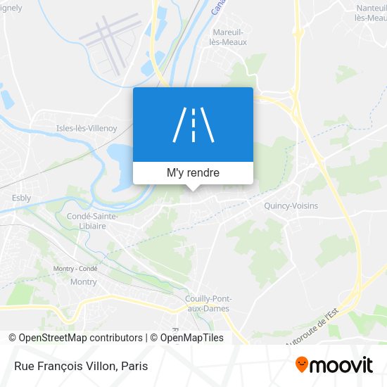 Rue François Villon plan