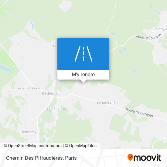Chemin Des Piffaudières plan