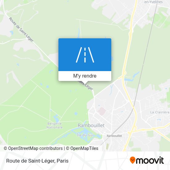 Route de Saint-Léger plan