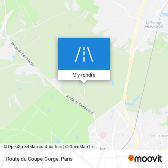 Route du Coupe-Gorge plan