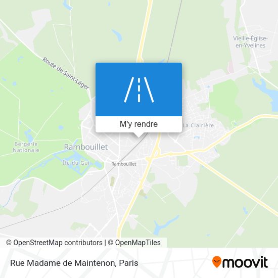 Rue Madame de Maintenon plan