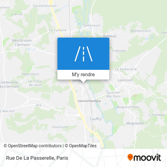 Rue De La Passerelle plan