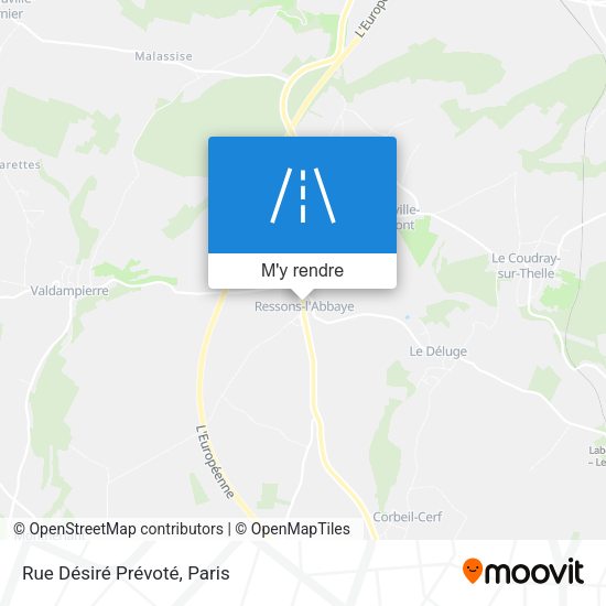 Rue Désiré Prévoté plan