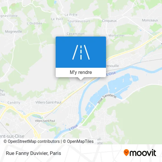 Rue Fanny Duvivier plan