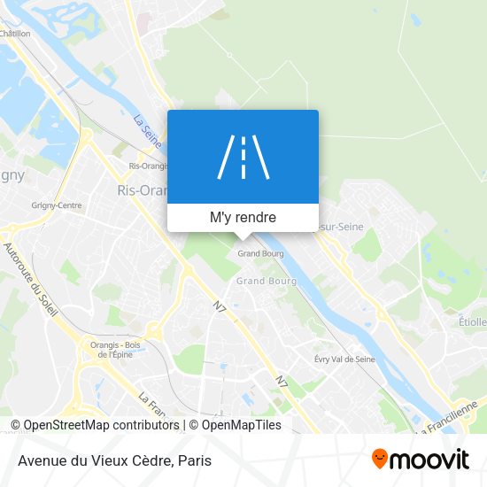 Avenue du Vieux Cèdre plan