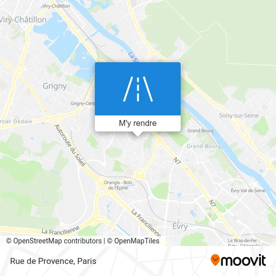 Rue de Provence plan