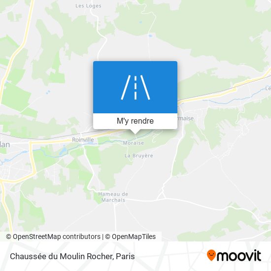 Chaussée du Moulin Rocher plan