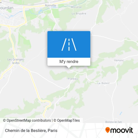 Chemin de la Beslière plan