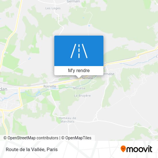 Route de la Vallée plan